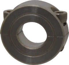 Climax Metal Products - 1/2" Bore, Stainless Steel, Two Piece Shaft Collar - 1-1/8" Outside Diam, 13/32" Wide - Caliber Tooling