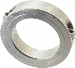 Climax Metal Products - 2-1/2" Bore, Stainless Steel, Two Piece Shaft Collar - 3-3/4" Outside Diam, 7/8" Wide - Caliber Tooling