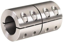 Climax Metal Products - 7/8" Inside x 1-5/8" Outside Diam, One Piece Split Clamping Collar - 2-1/2" Long - Caliber Tooling