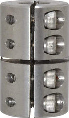 Climax Metal Products - 3/8" Inside x 7/8" Outside Diam, One Piece Split Clamping Collar - 1-3/8" Long - Caliber Tooling