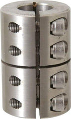 Climax Metal Products - 3/4" Inside x 1-1/2" Outside Diam, One Piece Split Clamping Collar - 2-1/4" Long - Caliber Tooling