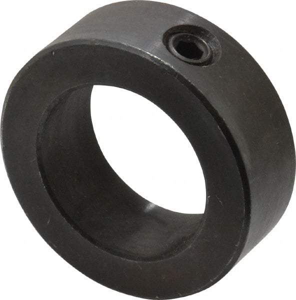 Climax Metal Products - 1-3/8" Bore, Steel, Set Screw Shaft Collar - 2-1/8" Outside Diam, 3/4" Wide - Caliber Tooling