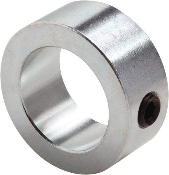 Climax Metal Products - 2-1/16" Bore, Steel, Set Screw Shaft Collar - 3" Outside Diam, 7/8" Wide - Caliber Tooling