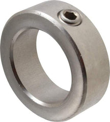 Climax Metal Products - 1-3/4" Bore, Stainless Steel, Set Screw Shaft Collar - 2-5/8" Outside Diam, 7/8" Wide - Caliber Tooling