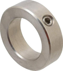 Climax Metal Products - 1-15/16" Bore, Stainless Steel, Set Screw Shaft Collar - 3" Outside Diam, 7/8" Wide - Caliber Tooling