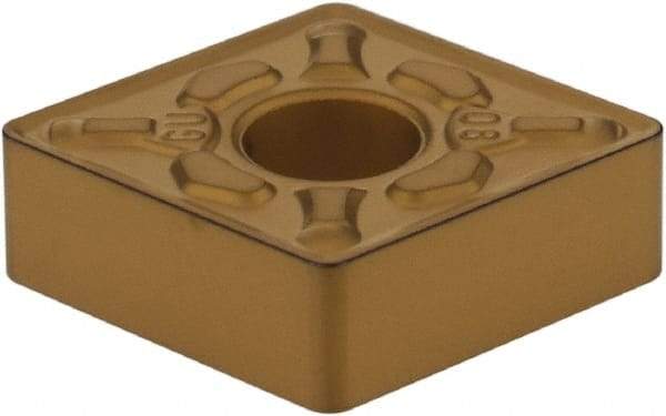 Sumitomo - CNMG432 EGU Grade AC810P Carbide Turning Insert - Al2O3 Finish, 80° Diamond, 1/2" Inscr Circle, 3/16" Thick, 1/32" Corner Radius - Caliber Tooling