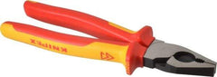 Knipex - 9" OAL, 9/16" Capacity, Lineman's - 1-5/8" Jaw Length x 1-3/16" Jaw Width - Caliber Tooling