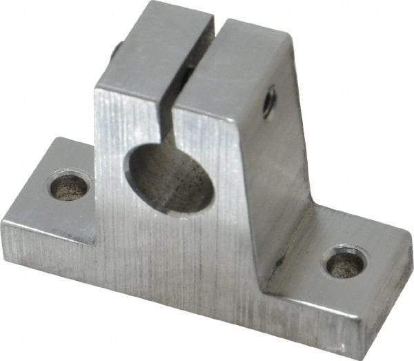 Thomson Industries - 3/8" Diam, Aluminum Alloy Shaft Support - Plain Shafting - Caliber Tooling