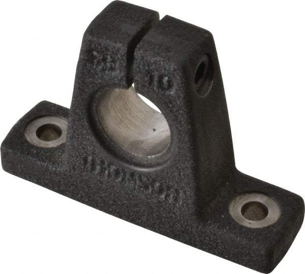 Thomson Industries - 5/8" Diam, Malleable Iron Alloy Shaft Support - Plain Shafting - Caliber Tooling