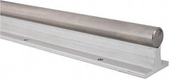 Thomson Industries - 1" Shaft Diam, 2.13" Base Width, Steel Shaft, Aluminum Rail, Round Shaft Assemblies - 48" Long, 1/2" Neck Width - Caliber Tooling