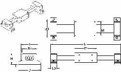 Thomson Industries - Manually Driven Linear Motion System - 24" Long x 1-3/4" Wide - Caliber Tooling