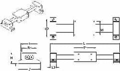 Thomson Industries - Manually Driven Linear Motion System - 24" Long x 1-3/4" Wide - Caliber Tooling