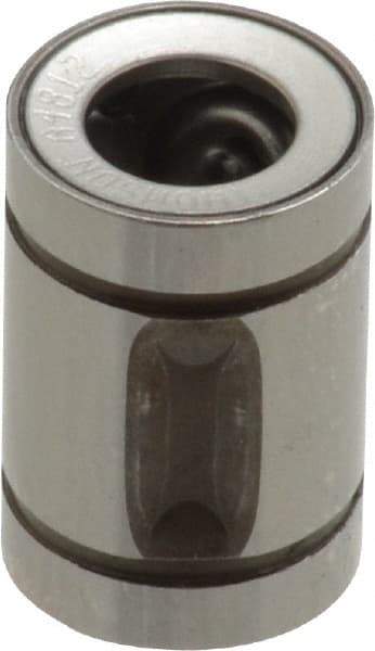 Thomson Industries - 1/4" ID, 19 Lb Dynamic Load Capacity, Closed Linear Bearing - 1/2" OD - Caliber Tooling