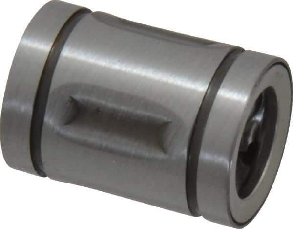 Thomson Industries - 3/8" ID, 37 Lb Dynamic Load Capacity, Closed Linear Bearing - 5/8" OD - Caliber Tooling