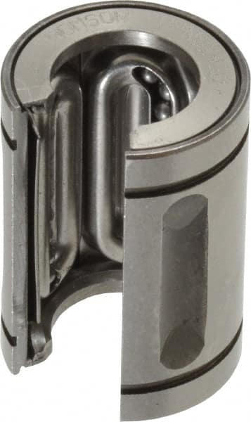 Thomson Industries - 1/2" Inside Diam, 85 Lbs. Dynamic Capacity, Open Linear Bearing - Caliber Tooling