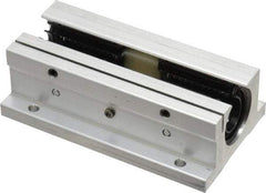 Thomson Industries - 1/2" Inside Diam, 180/360 Lbs. Dynamic Capacity, Open Twin Pillow Block Linear Bearing - 1.13" Overall Height x 2" Overall Width - Caliber Tooling