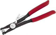 Mag-Mate - 9" OAL, Hose Clamp Pliers - Straight Jaw, Vinyl Coated Handles - Caliber Tooling