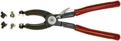 Mag-Mate - 10-1/2" OAL, Hose Clamp Pliers - Straight Jaw, Vinyl Coated Handles - Caliber Tooling