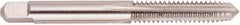 Regal Cutting Tools - 5/8-18 UNF 3B 4 Flute Bright Finish High Speed Steel Straight Flute Standard Hand Tap - Plug, Left Hand Thread, 3-13/16" OAL, 1-13/16" Thread Length, H3 Limit, Oversize - Exact Industrial Supply