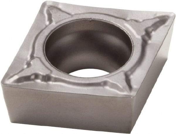 Seco - CCMT32.51 F1 Grade TP1020 Cermet Turning Insert - Uncoated, 80° Diamond, 3/8" Inscr Circle, 5/32" Thick, 1/64" Corner Radius - Caliber Tooling