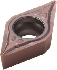 Seco - DCMX32.51 F1 Grade TP1030 Cermet Turning Insert - Uncoated, 55° Diamond, 3/8" Inscr Circle, 5/32" Thick, 1/64" Corner Radius - Caliber Tooling