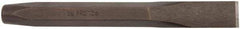 Proto - 12" OAL x 1" Blade Width Cold Chisel - 1" Tip, 7/8" Stock, Steel Handle - Caliber Tooling