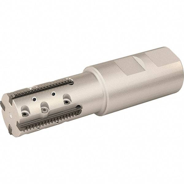 Vargus - 1.181" Cut Diam, 2.15" Max Depth of Cut, 1-1/4" Shank Diam, Internal/External Indexable Thread Mill - Insert Style 40L, 4 Inserts, Toolholder Style RTMC, 4.567" OAL - Caliber Tooling