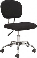 OIF - 33 to 36-3/4" High Office/Managerial/Executive Chair - 18" Wide x 21-5/8" Deep, Fabric Mesh Seat, Black - Caliber Tooling