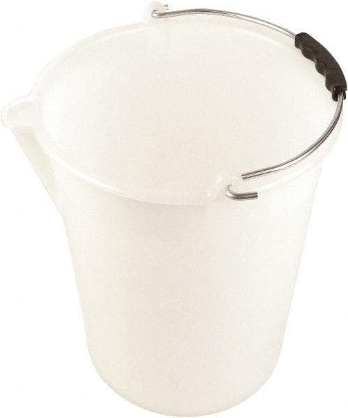 Dynalon Labware - 3-3/16 Gal Translucent Tapered Conical Polyethylene Bucket - 11-13/16" High x 11" Diam - Caliber Tooling