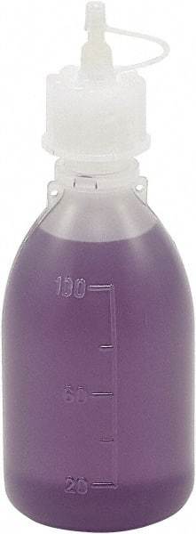 Dynalon Labware - 100 mL Dispensing Bottle - Polyethylene, Translucent, 5" High x 1.9" Diam, 15mm Cap - Caliber Tooling