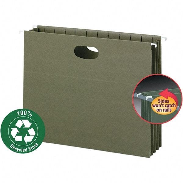 SMEAD - 12-1/4 x 9-1/2", Letter Size, Standard Green, Hanging File Folder - Caliber Tooling