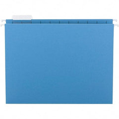 SMEAD - 12-1/4 x 9-1/2", Letter Size, Blue, Hanging File Folder - 11 Point Stock, 1/5 Tab Cut Location - Caliber Tooling