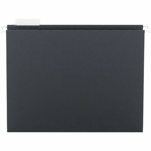 SMEAD - 12-1/4 x 9-1/2", Letter Size, Black, Hanging File Folder - 11 Point Stock, 1/5 Tab Cut Location - Caliber Tooling