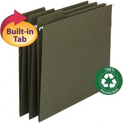 SMEAD - 14-5/8 x 9-1/2", Legal, Standard Green, Hanging File Folder - 11 Point Stock, 1/3 Tab Cut Location - Caliber Tooling