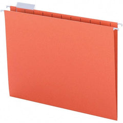 SMEAD - 12-1/4 x 9-1/2", Letter Size, Orange, Hanging File Folder - 11 Point Stock, 1/5 Tab Cut Location - Caliber Tooling