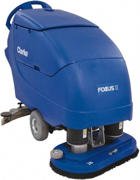 Clarke - 34" Cleaning Width, Battery Powered Floor Scrubber - 0.75 hp, 200 RPM, 23 Gal Tank Capacity - Caliber Tooling