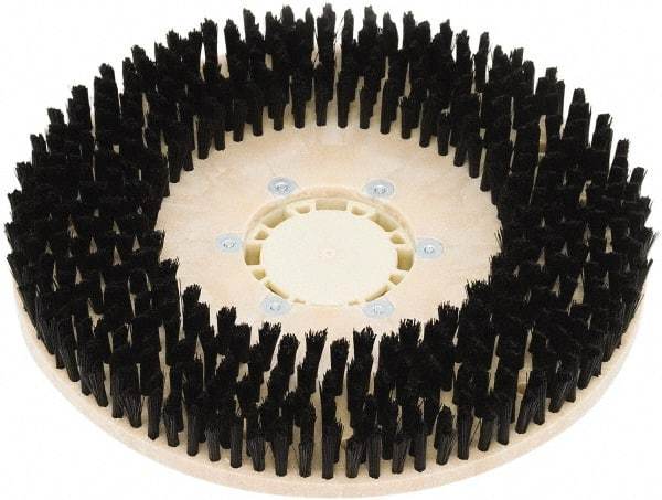 Clarke - 34" Diam Scrubbing Brush - 17" Machine, Black Pad, Nylon - Caliber Tooling