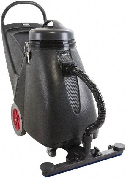 Clarke - 18 Gal Plastic Tank, Electric Powered Wet/Dry Vacuum - 1.17 Peak hp, 110 Volt, 8 Amps, 9' Hose Fitting, Cloth Filter, Accessories Included - Caliber Tooling