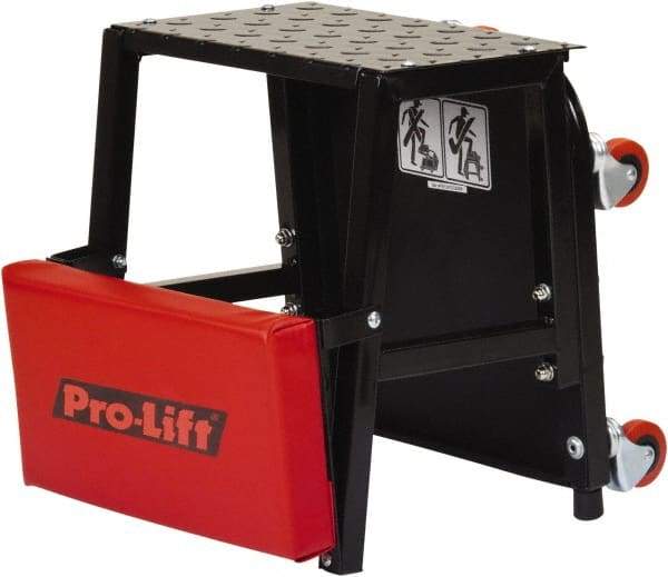 Omega Lift Equipment - 300 Lb Capacity, 4 Wheel Creeper Seat - Alloy Steel, 16.93" Long x 5.91" Overall Height x 14" Wide - Caliber Tooling