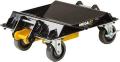 Omega Lift Equipment - 4 Wheel, 2,000 Lb Capacity, One Pair Dolly without Handle - 4" Casters, 10 to 36" Polyurethane Mold on Polyetyhylene Wheels - Caliber Tooling