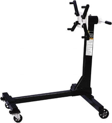 Omega Lift Equipment - 750 Lb Capacity Engine Repair Stand - 36-3/4 to 36-3/4" High, 31-1/2" Chassis Width x 31-1/2" Chassis Length - Caliber Tooling