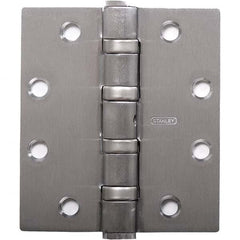 Stanley - 4-1/2" Long x 4-1/2" Wide Grade 1 Bronze Full Mortise Ball Bearing Commercial Hinge - Caliber Tooling