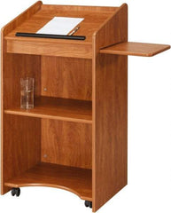 Oklahoma Sound - Wood Full Floor Lectern - 20" Deep x 25" Wide x 46" High - Caliber Tooling