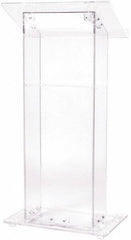 Oklahoma Sound - Acrylic Full Floor Lectern - 15" Deep x 24" Wide x 46" High - Caliber Tooling