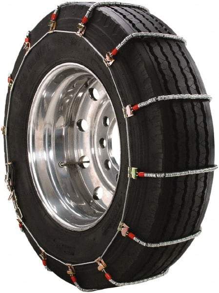 Peerless Chain - Single Axle Tire Chains - For Use with 8.25-20, 9-22.5, 235/80-22.5, 245/80-22.5, 255/70-22.5, 255/75-22.5 - Caliber Tooling