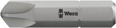 Wera - 5/16" Drive, 1/4 Torq-Set Mplus Screwdriver Bit - 1-1/4" OAL - Caliber Tooling