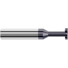 Harvey Tool - 1/2" Cut Diam, 1/8" Cut Width, 1/2" Shank, Staggered-Tooth Woodruff Keyseat Cutter - Exact Industrial Supply