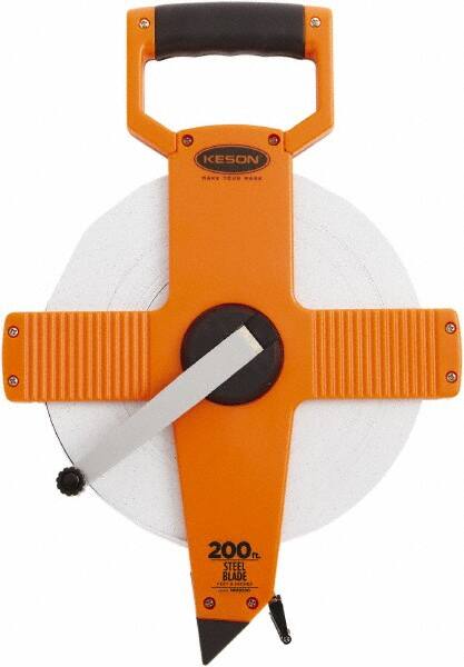 Keson - 200' x 3/8" Tape Measure - 1/8" Graduation - Caliber Tooling