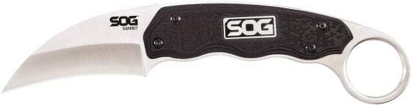 SOG Specialty Knives - 2-37/64" Long Blade, 7Cr17MoV Stainless Steel, Sheepsfoot, Fixed Blade Knife - 7.3" OAL, Glass-Reinforced Nylon Handle - Caliber Tooling