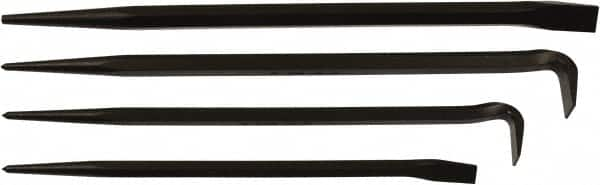 Mayhew - 4 Piece Line-Up & Rolling Head Pry Bar Set - Includes 14, 16, 18 & 20" Lengths - Caliber Tooling